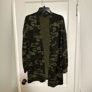 Sanctuary Green Camo Cardigan